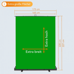 Walimex pro Roll-up Panel Hintergrund grün 165x220cm